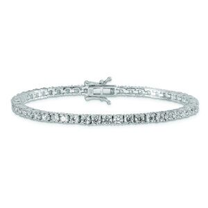 Sterling Silver Cubic Zirconia CZ Tennis Bracelet